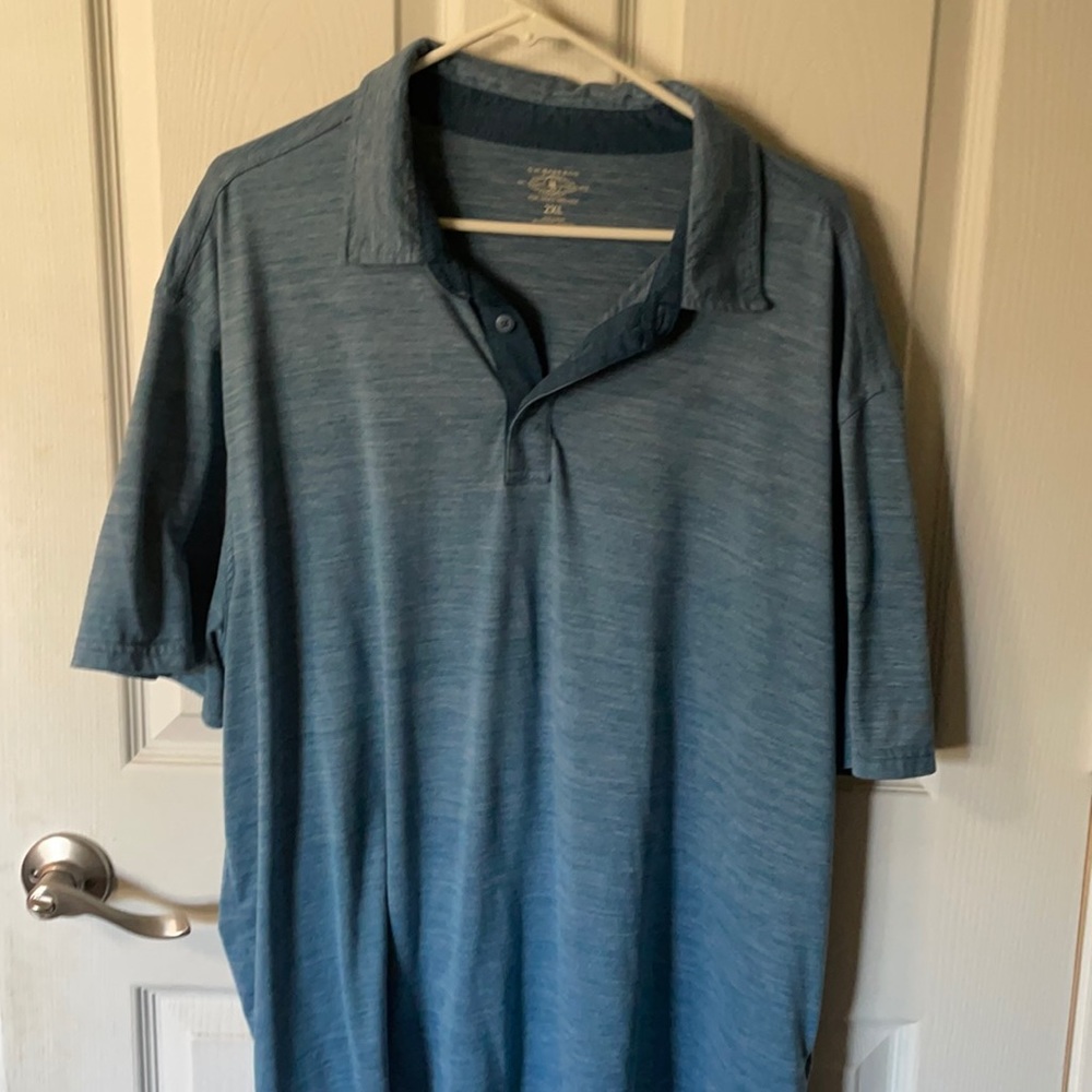 Blue collared polo by GH Bass & co